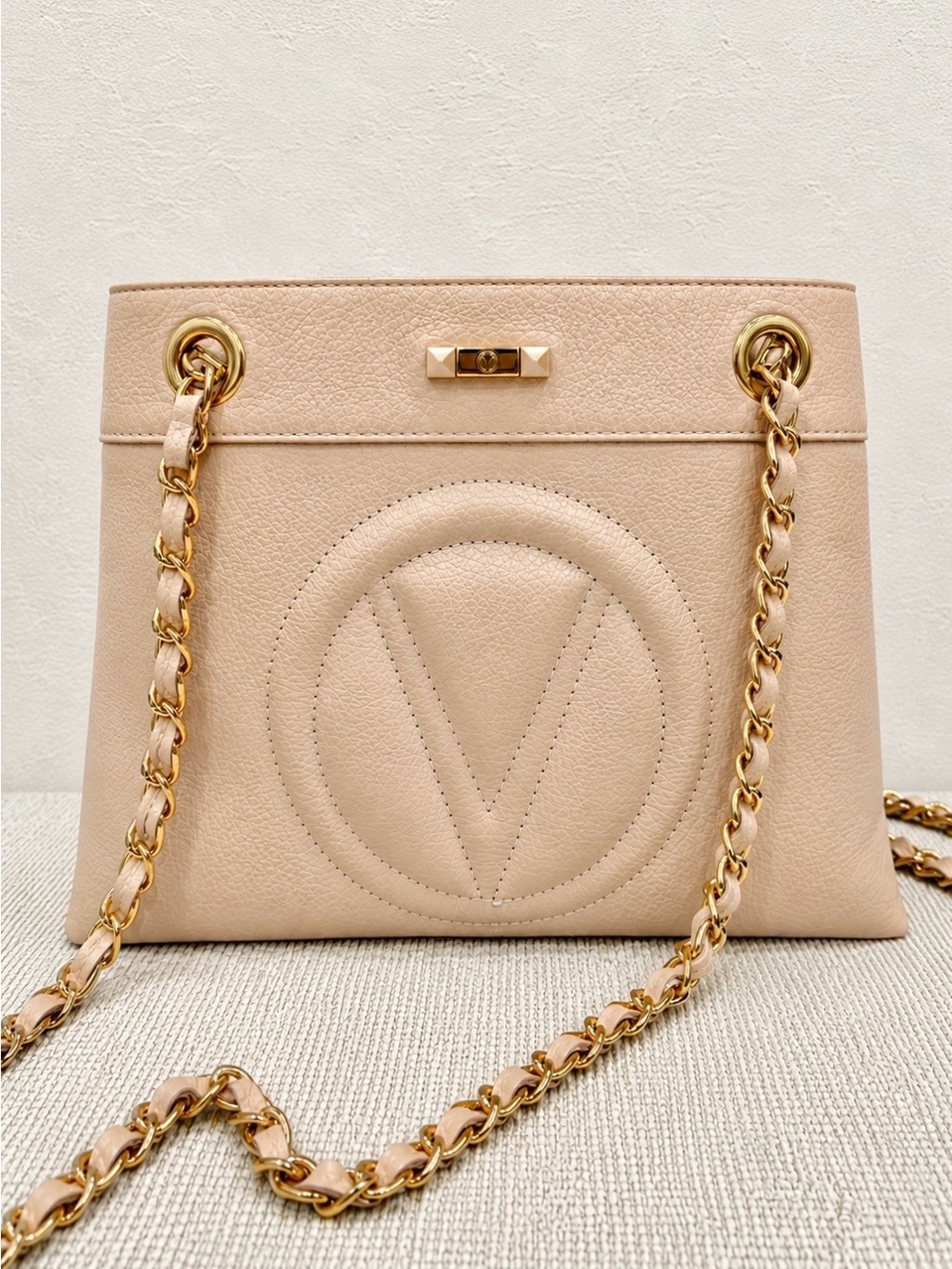 ✨ Valentino by Mario Valentino Kali Leather Tote Bag in Blush/Nude ✨